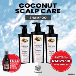 BUNDLE JIMAT 3 Botol Coconut Shampoo